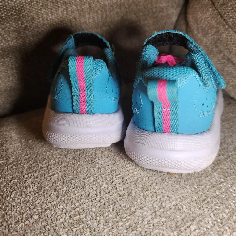 Under Armour Assert 10 AC Infant Baby Blue/Pink Unisex Shoes Size 5K